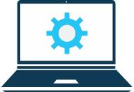 Computer Repair Icon Transparent Blue